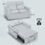 2 Seater Reclining Sofa-230053511