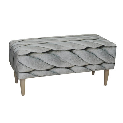 Marine Polyester Blend Upholstered Bench