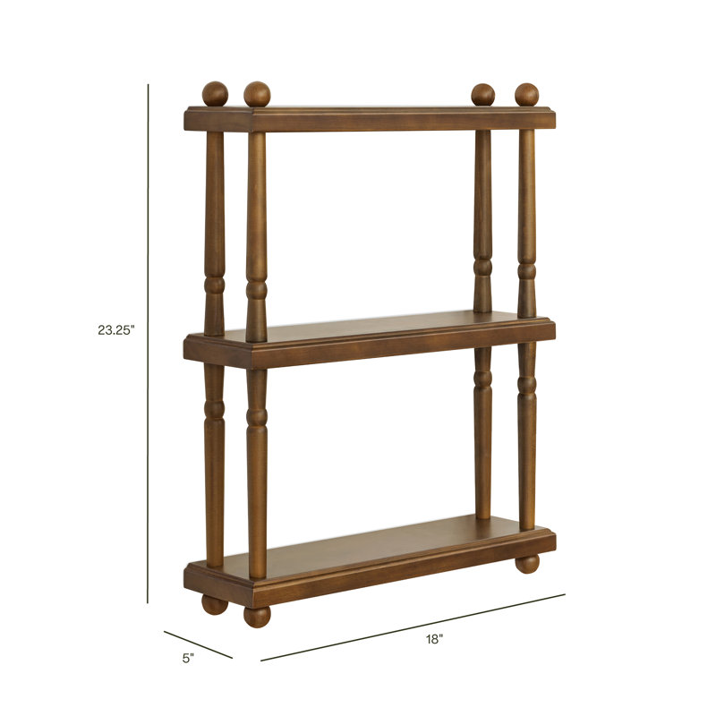Étagère murale Liberty, Noyer naturel