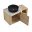 Meuble-lavabo mural 36 po avec lavabo d'art en céramique, tablettes de rangement et porte à fermeture en douceur pour salle de bain moderne-1719597291