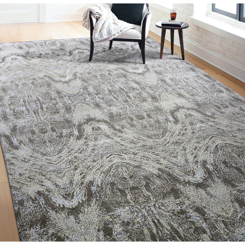 Tapis rectangulaire noué à la main, Rectangle 12 pi x 15 pi