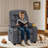 Goggans Kids Recliner with Anti-Tilt, Cup Holder-141173225
