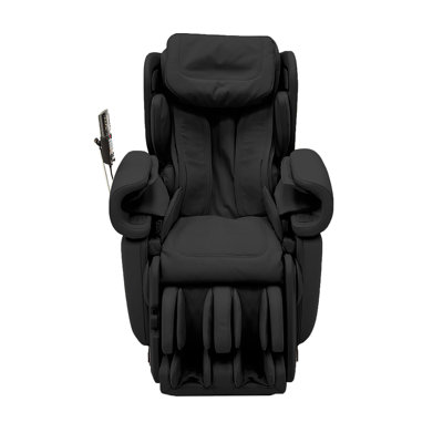 Faux Leather Heated Massage Chair with Ottoman