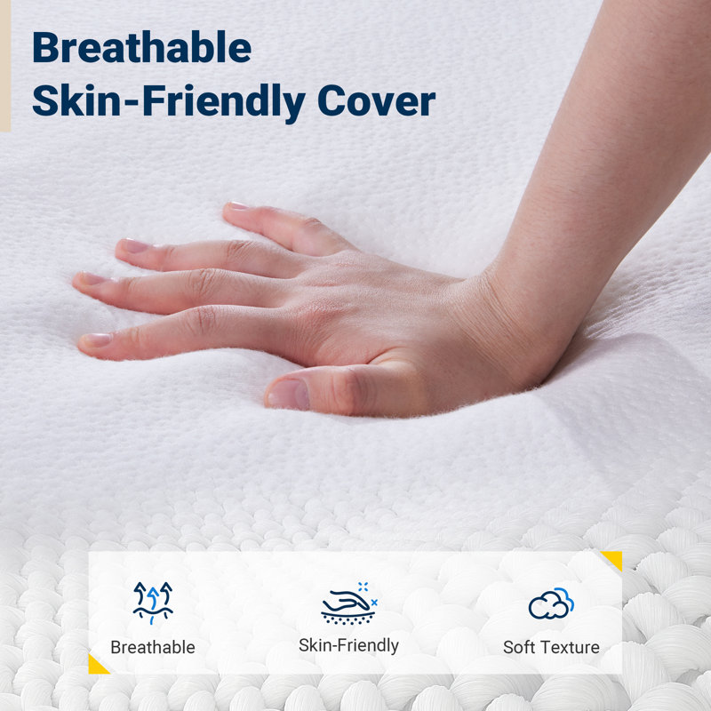 Avenco Medium Gel Memory Foam Mattress, California King, 10"