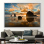 White Floater Framed
