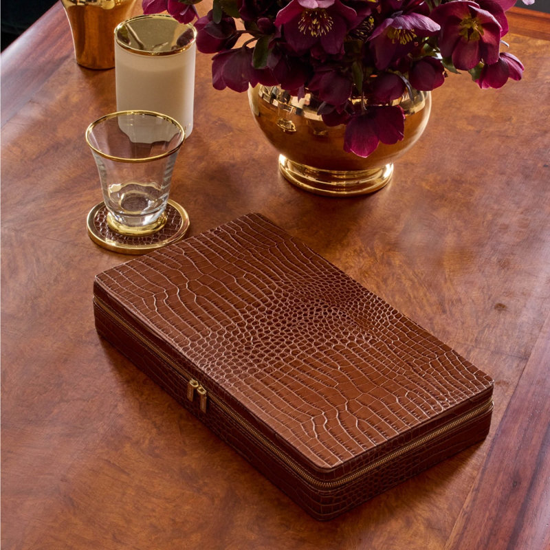 Enzo Travel Chess Set, Fawn, Chestnut