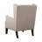Polyester Upholstered Arm Chair with 4 Legs