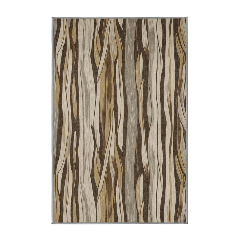  Tapis hawaïen lavable Driftwood, Rectangle 5 pi x 7 pi