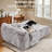 66” Oversized Upholstered Chaise Lounge, Compression Sofa Bed with Lumbar Pillow-118230824