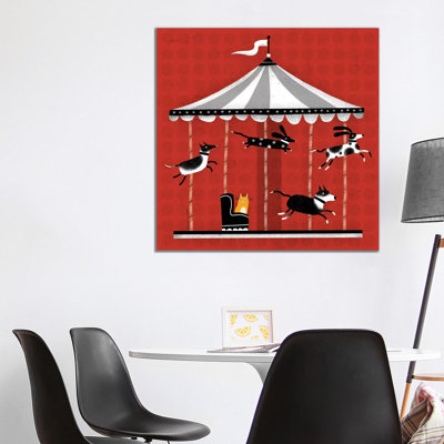 Carousel 1 Piece Wrapped Canvas Wall Art