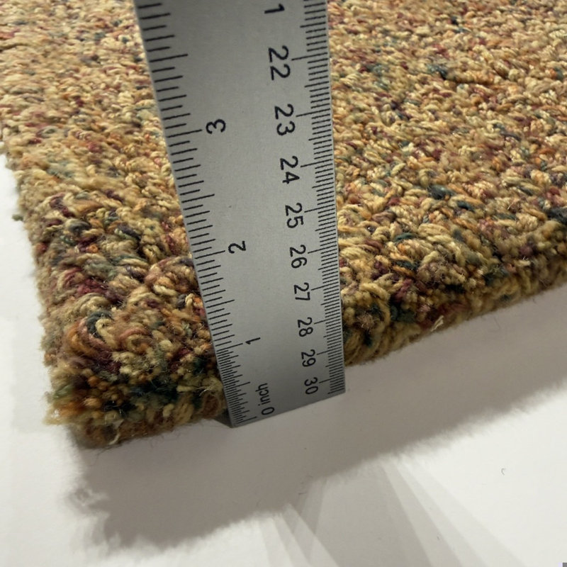 Lansvale Wool Abstract Hand Tufted Red, Gold, Ivory & Green Multi-Color Rustic Style Indoor Area Rug, 1'6" x 2'3"