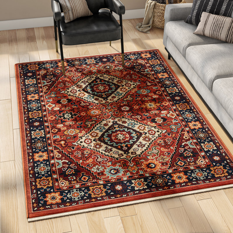 Oaklynn Performance Oriental Indoor Rug, Rectangle 5'3" x 7'6"