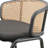 Daishun Modern Wicker Bar Stool with Fabric Seat and Powder Coated Steel Frame-376876235
