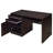 Cappuccino 2-Drawer Computer Desk