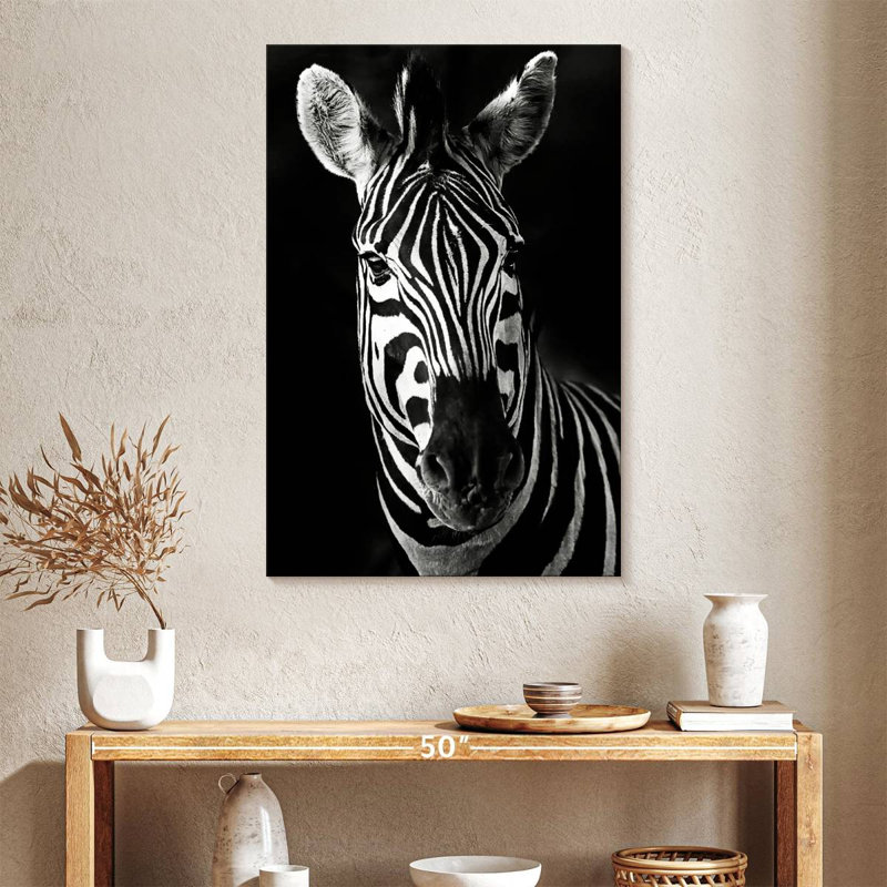 Brampt Serious Zebra, 39" H x 26" W