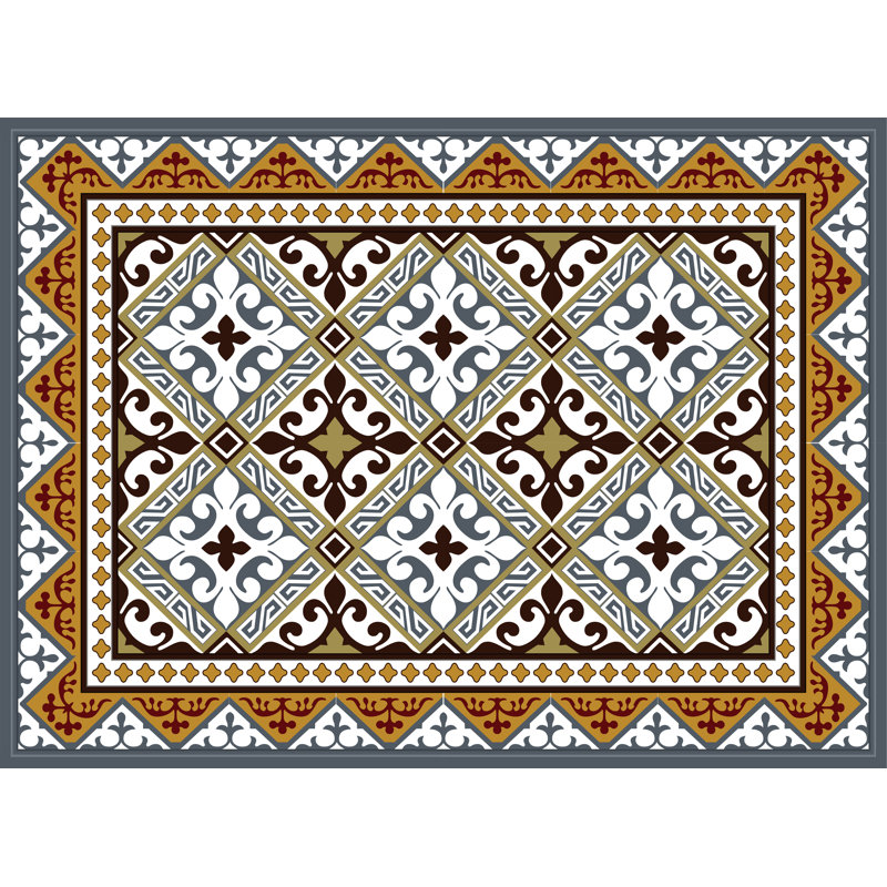 Fitzgerald Vinyl Abstract Rectangle Placemat