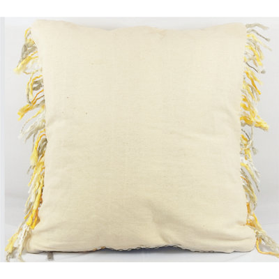 Anneriet Fringed Cotton Pillow Cover