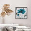Floral, fleur bleue, reproduction d'art moderne sans cadre-837874848
