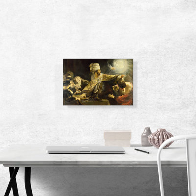 " Belshazzar's Feast 1638 " by Rembrandt Van Rijn Painting Print