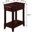 Table d'appoint avec tiroir et rangement inférieur - Construction pour appartements Tablette inférieure faite de petits espaces en bois