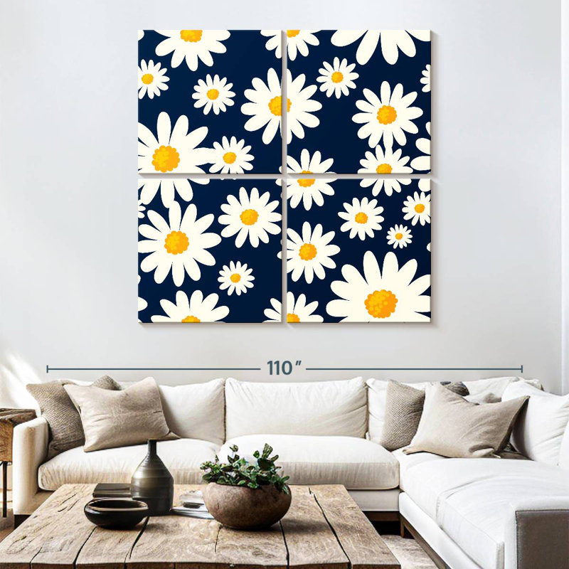 Harnek Daisy Pattern, 74" H x 74" W