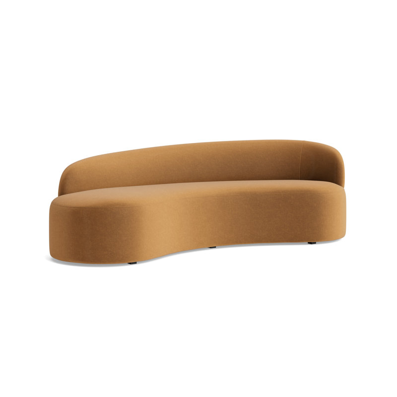 Sofia Right Arm Sofa, Performance Velvet - Hazelnut
