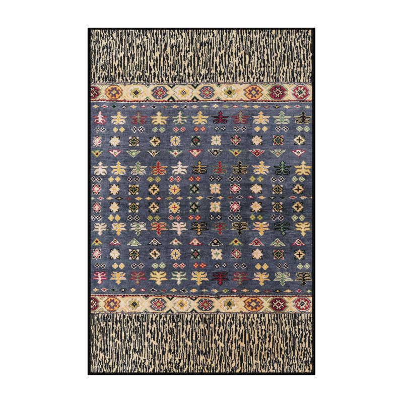 Abstract Indoor Rug, Rectangle 7' x 9'