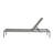Mays 1-Piece Gray Aluminum Patio Chaise Lounge With PVC-coated polyester Fabric
