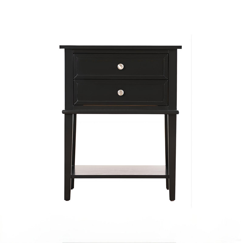 Table de chevet élégante et minimaliste, Noir