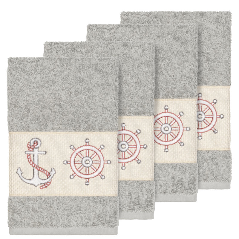 Easton Turkish Cotton Hand Towel, Light Gray