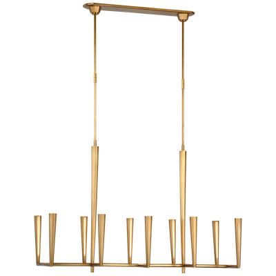 Thomas O'Brien Galahad Large Linear Chandelier