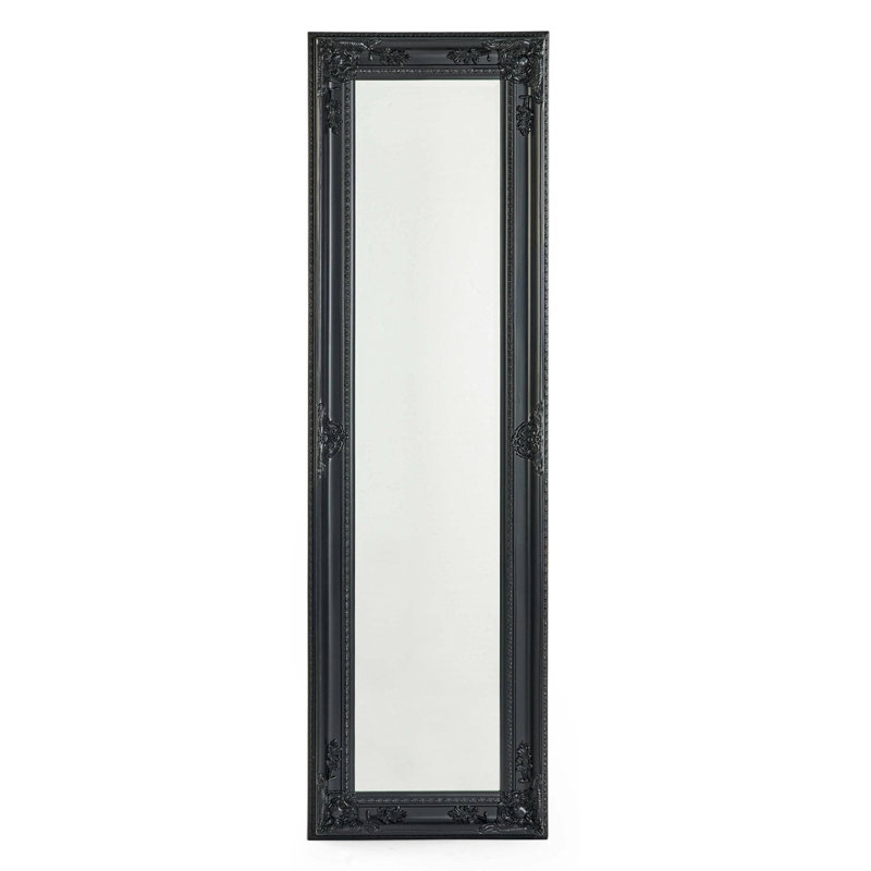 Vigue Flat Leaning Full Length Mirror, Black