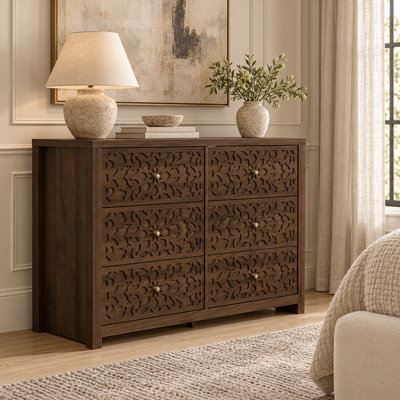 Lukasik 45.4'' W 6-Drawer Double Dresser