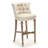 Amelie Upholstered Counter Stool with Solid Wood Frame