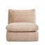Méridienne confortable, construction stable, courbe ergonomique, tissu doux