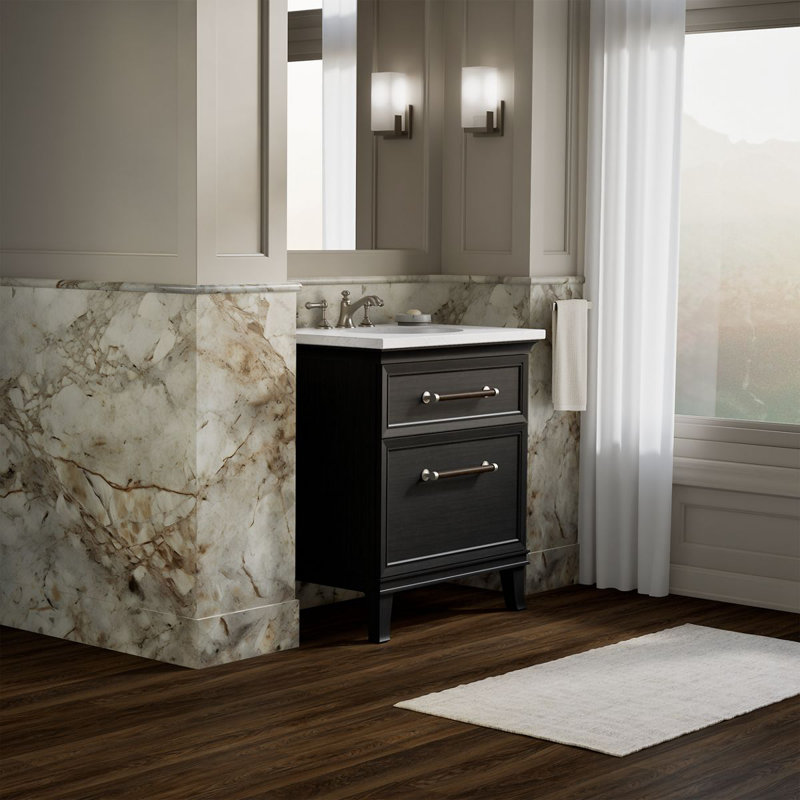 Artifacts 30 In. Bathroom Vanity Cabinet, Black