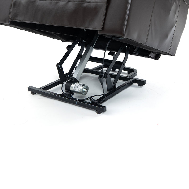 Fauteuil inclinable électrique Faul Okin, Similicuir brun