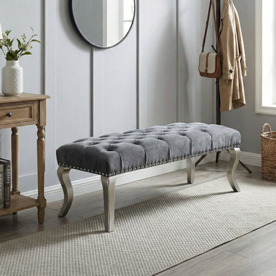 Garza 48" Upholstered Bench by House of Hampton