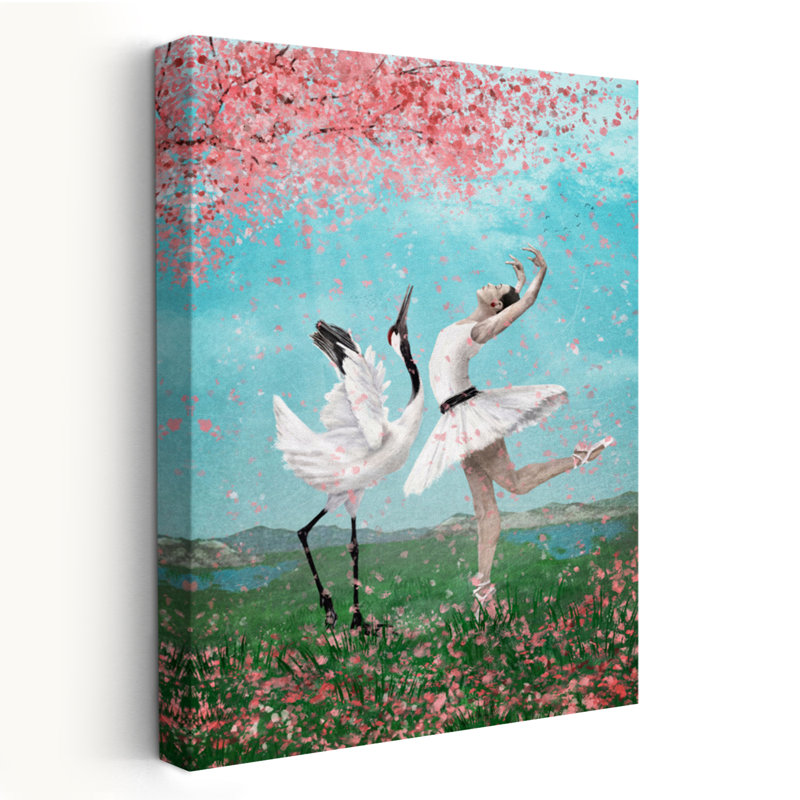 Danse comme aucun autre - Art figuratif surréalisme urbain et pop, H 36 po x l 24 po