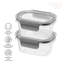 Ensemble de 2 contenants de rangement pour aliments Clarity (12 oz / 350 ml)