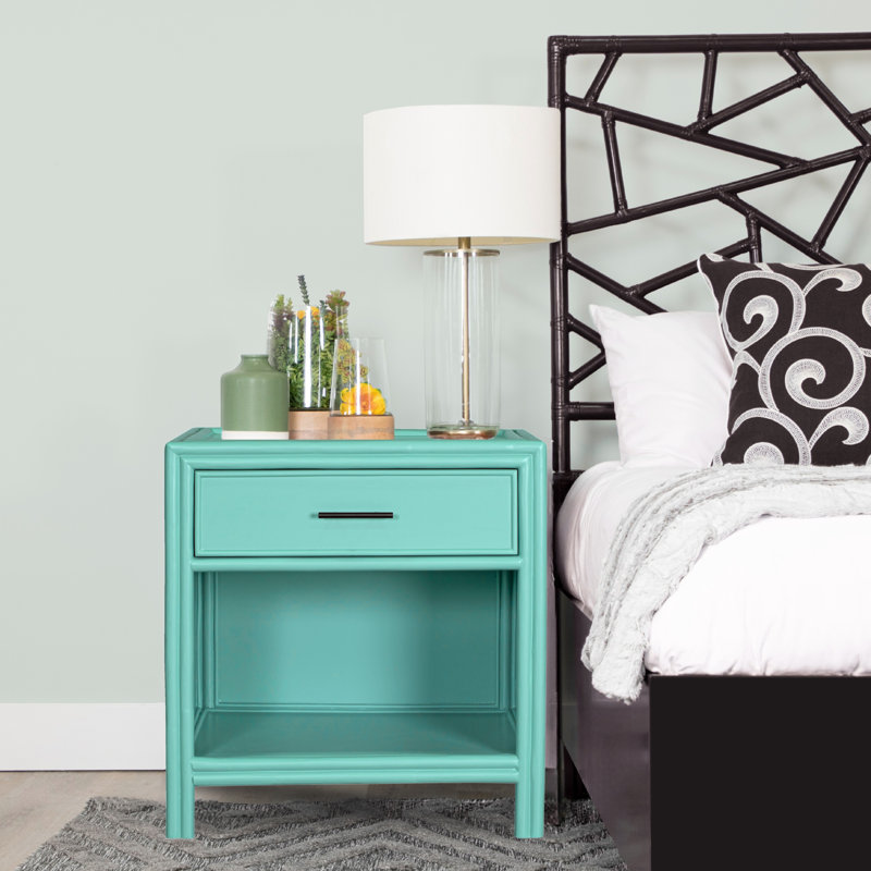 Table de chevet 1 tiroir Clara Collection, Turquoise