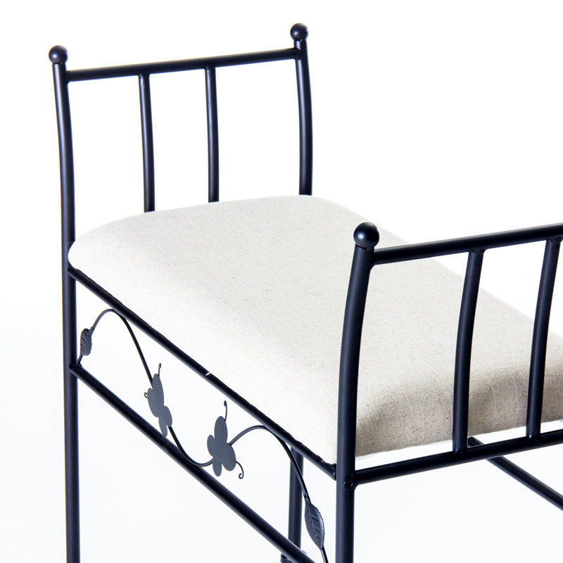 Newburgh Steel Bench, Black