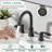 Widespread Bathroom Faucet With Pop Up Drain-111112342