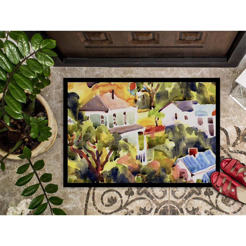 Tapis de porte intérieur anti-dérapant maison, Rectangle 2 pi x 3 pi
