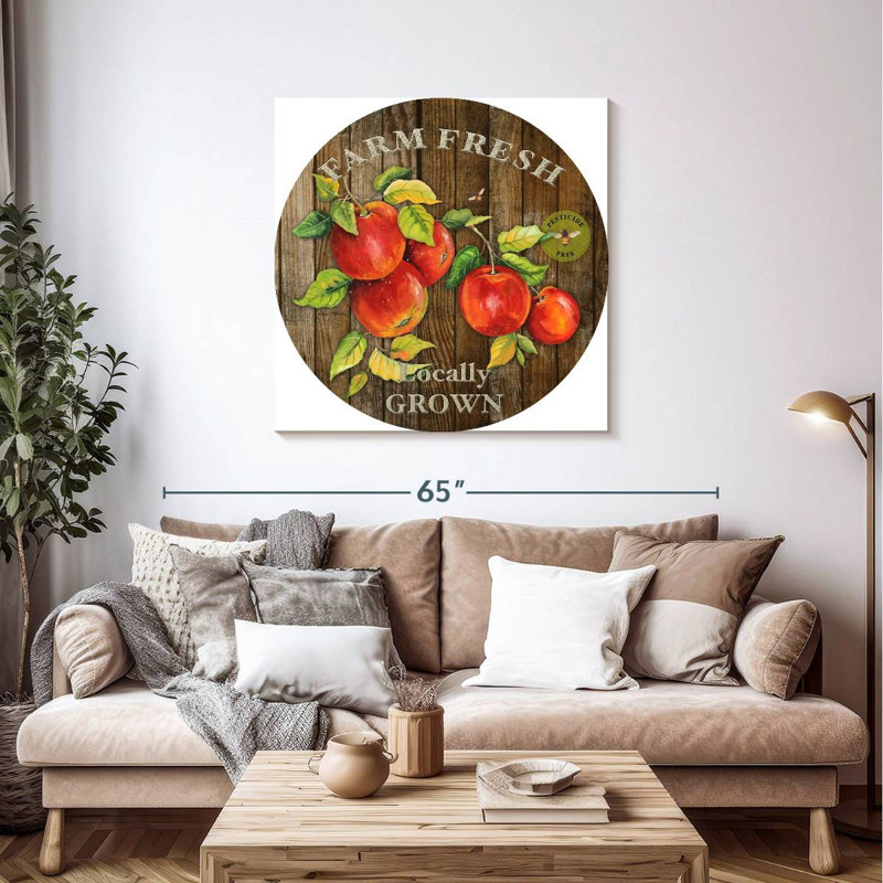 Plaque murale Khylige Farm Fresh Apples I, H 39 po x l 39 po