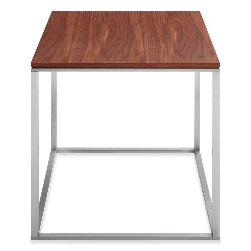 Minimalista 3 - Piece Coffee Table Set, Walnut, Stainless Steel, Walnut