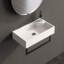 18'' Rectangular Stone Resin Bathroom Sink Wall-Mounted Vessel Sink