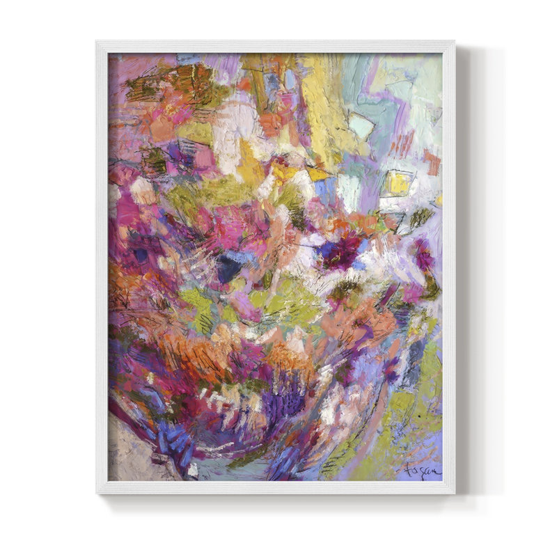 Heartland, reproduction encadrée - bois massif, 15" H x 12" W, Blanc
