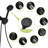 8 Hand Shower & 4.7" Rain Showerhead In Matte Black Structure Dual System-120951939