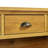 Vintage Wood Accent Chest, Console Table With 3 Water Hyacinth Woven Baskets-1326829790